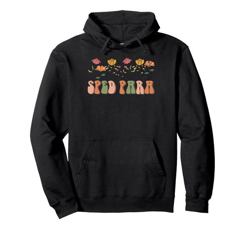 Boho Floral Sped Para Gift Wildflower Hoodie - Custom Art Print Men Women - T-Shirt, Sweatshirt, Hoodie