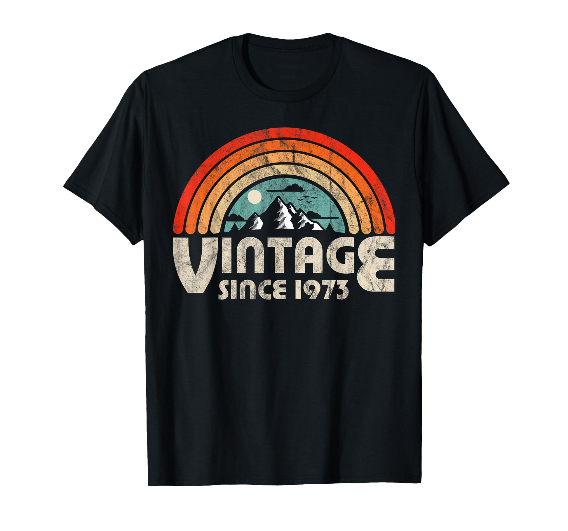 46Th Birthday Gift 1973 Epic Rainbow T-Shirt - Aesthetic Graphic Unisex - T-Shirt, Sweatshirt, Hoodie