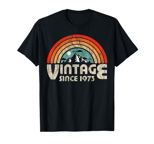 46Th Birthday Gift 1973 Epic Rainbow T-Shirt - Aesthetic Graphic Unisex - T-Shirt, Sweatshirt, Hoodie