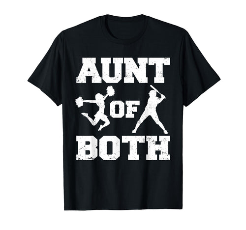 Aunt Both Cheer And Baseball T-Shirt - Aesthetic Graphic Unisex - T-Shirt, Sweatshirt, Hoodie
