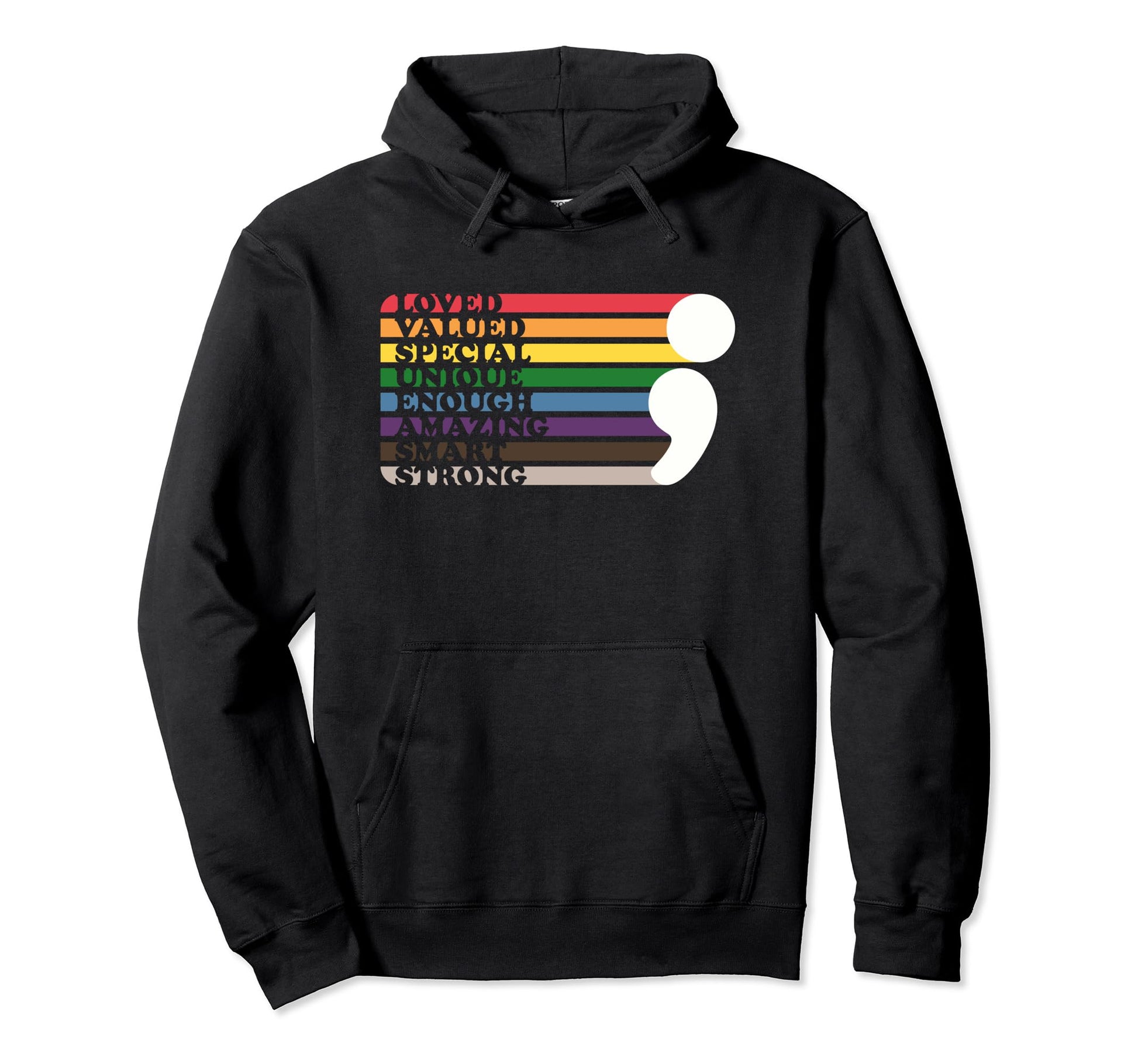 Mental Health Awareness Rainbow You Hoodie - Graphic Print for Adults - T-Shirt, Sweatshirt, Hoodie