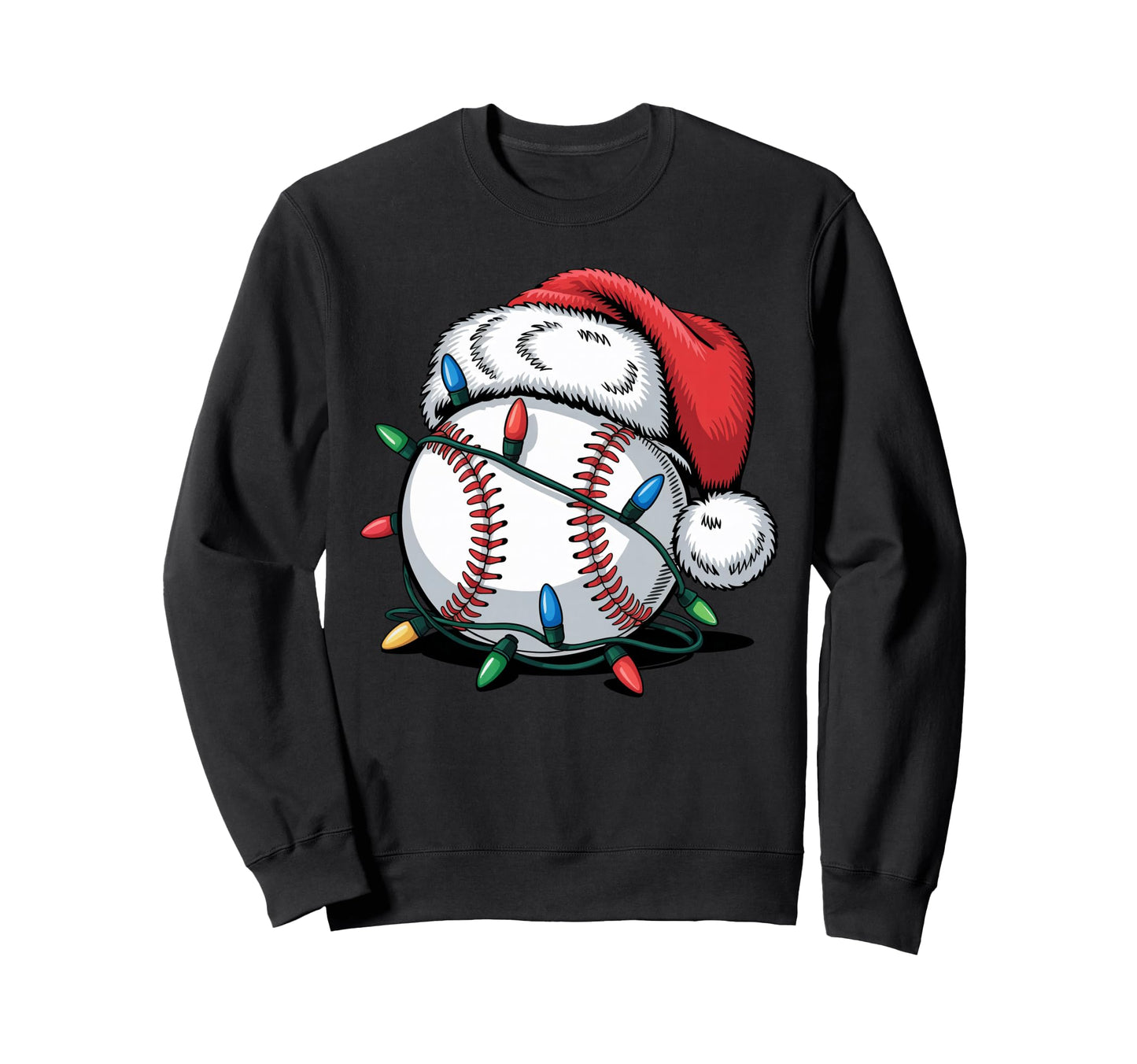 Funny Baseball Pajama Santa Hat Sweatshirt - Streetwear Style Unisex - T-Shirt, Sweatshirt, Hoodie