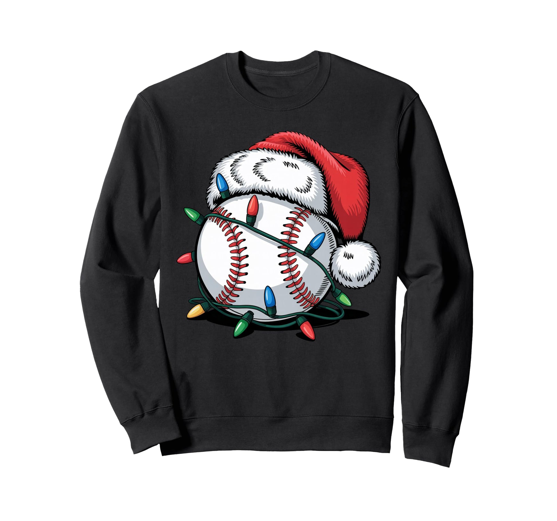 Funny Baseball Pajama Santa Hat Sweatshirt - Streetwear Style Unisex - T-Shirt, Sweatshirt, Hoodie