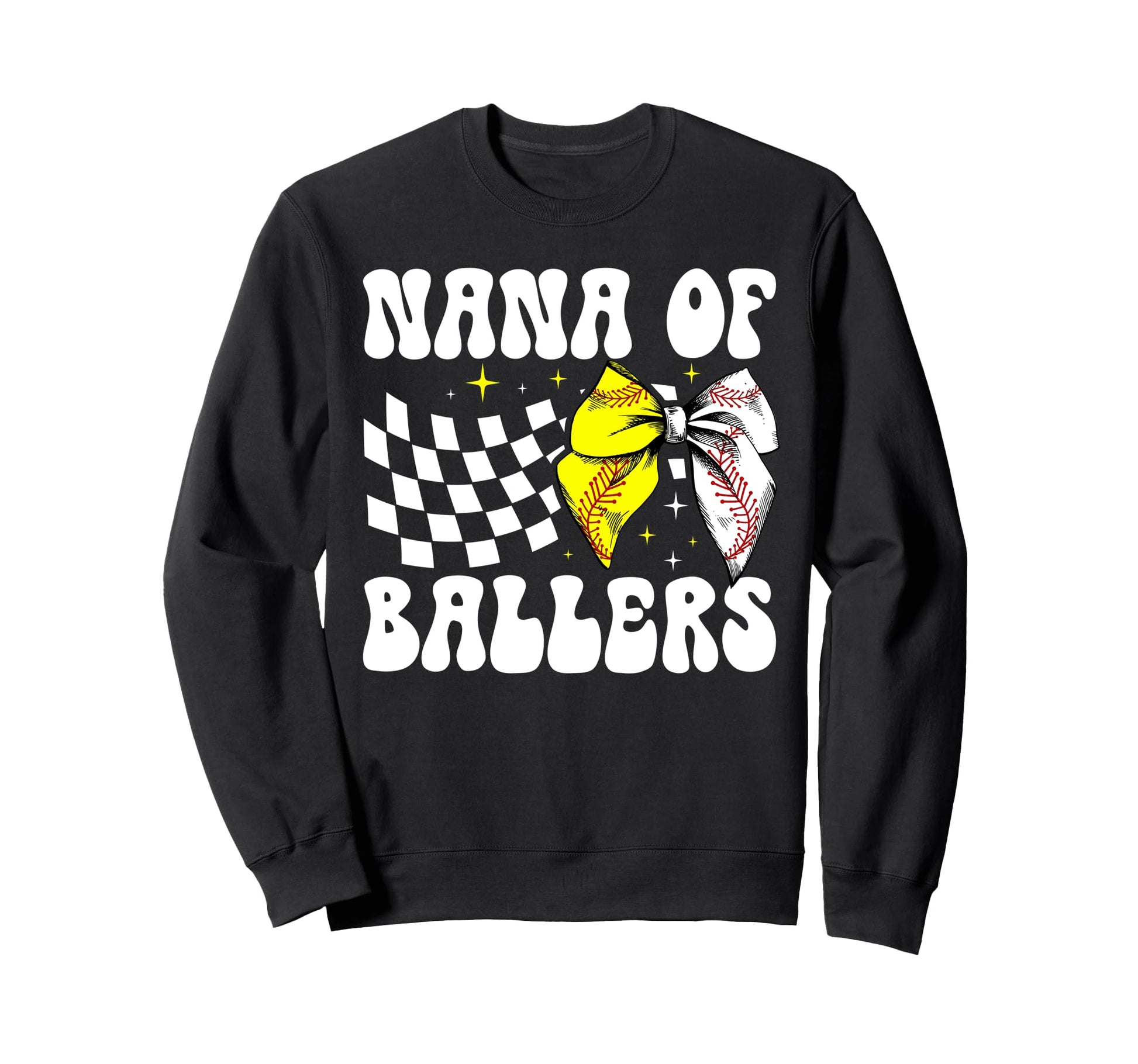 Nana Ballers Coquette Baseball Sweatshirt - Fun Novelty Design for Adults - T-Shirt, Sweatshirt, Hoodie