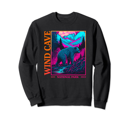 Wind Cave National Park Tees Sweatshirt - Fun Novelty Design for Adults - T-Shirt, Sweatshirt, Hoodie