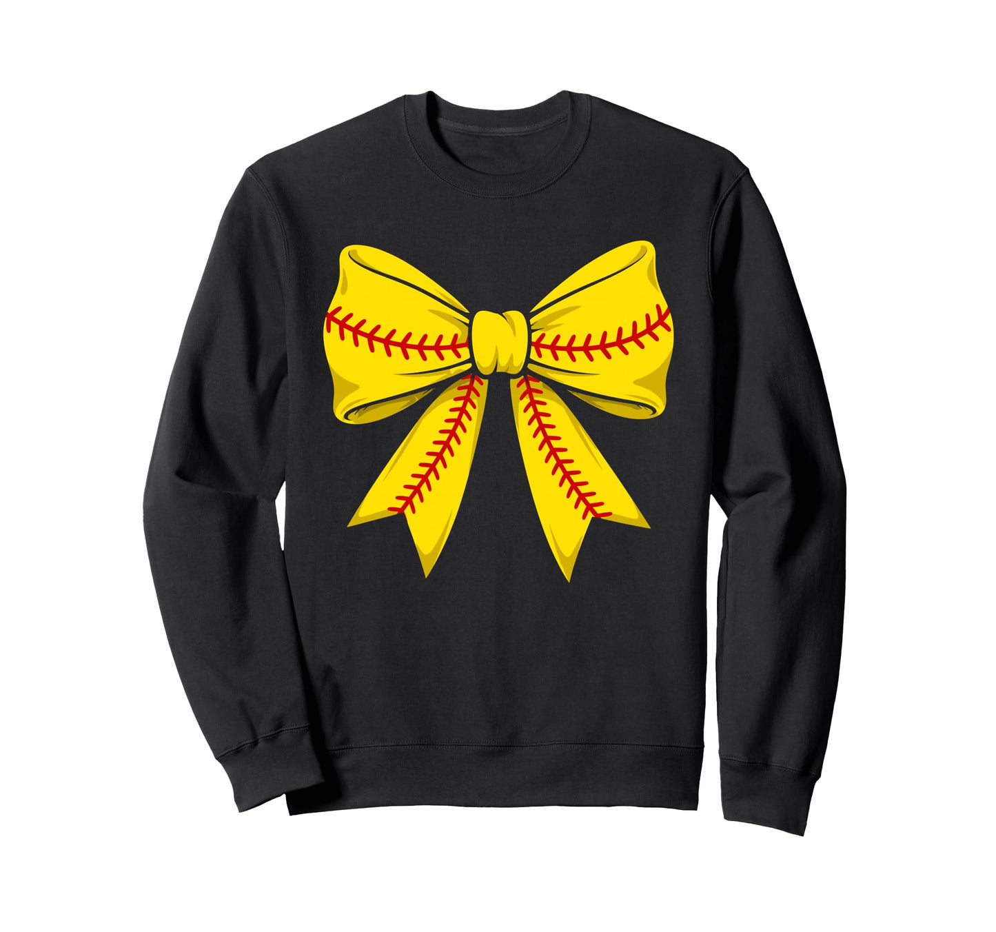 Softball Coquette Bow Cheer Mom Sweatshirt - Fun Novelty Design Men Women - T-Shirt, Sweatshirt, Hoodie