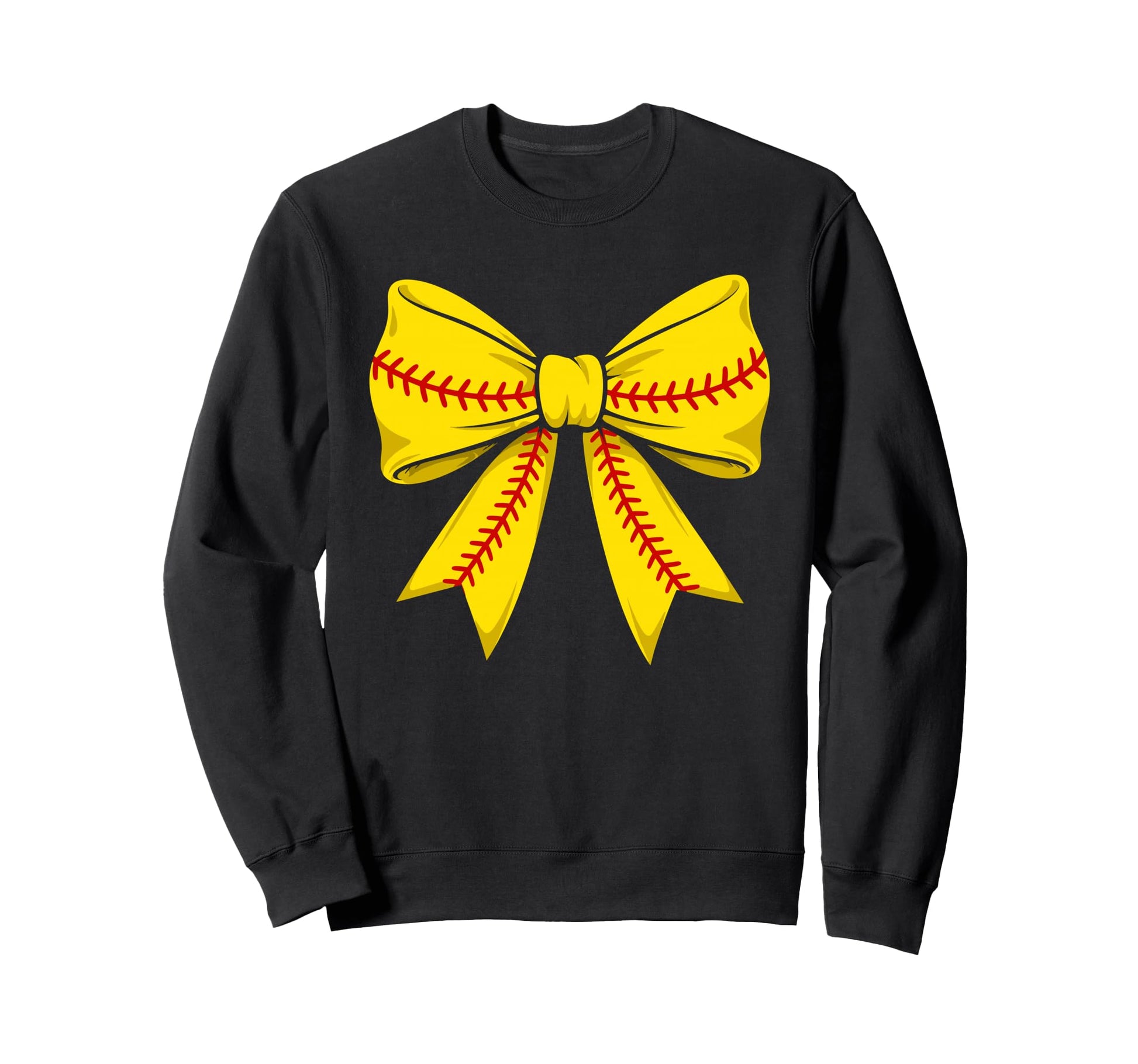 Softball Coquette Bow Cheer Mom Sweatshirt - Fun Novelty Design Men Women - T-Shirt, Sweatshirt, Hoodie
