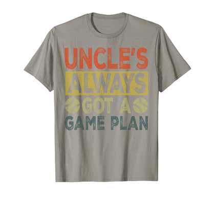 Uncle Baseball Uncles Always Got T-Shirt - Custom Art Print for Adults - T-Shirt, Sweatshirt, Hoodie