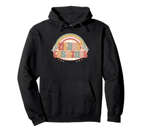 Pastel Groovy Typography Boho Hoodie - Casual Everyday Wear for Adults - T-Shirt, Sweatshirt, Hoodie