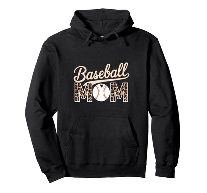 Baseball Mom Mothers Day Hoodie - Unique Graphic Unisex - T-Shirt, Sweatshirt, Hoodie