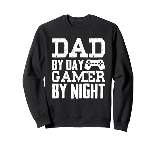 Dad Day Gamer Night Gamer Dad Funny Sweatshirt - Minimalist Print Unisex - T-Shirt, Sweatshirt, Hoodie