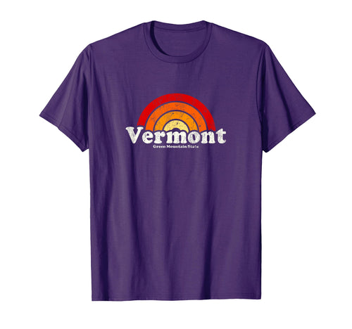 Vermont 70S Rainbow T-Shirt - Streetwear Style Men Women - T-Shirt, Sweatshirt, Hoodie