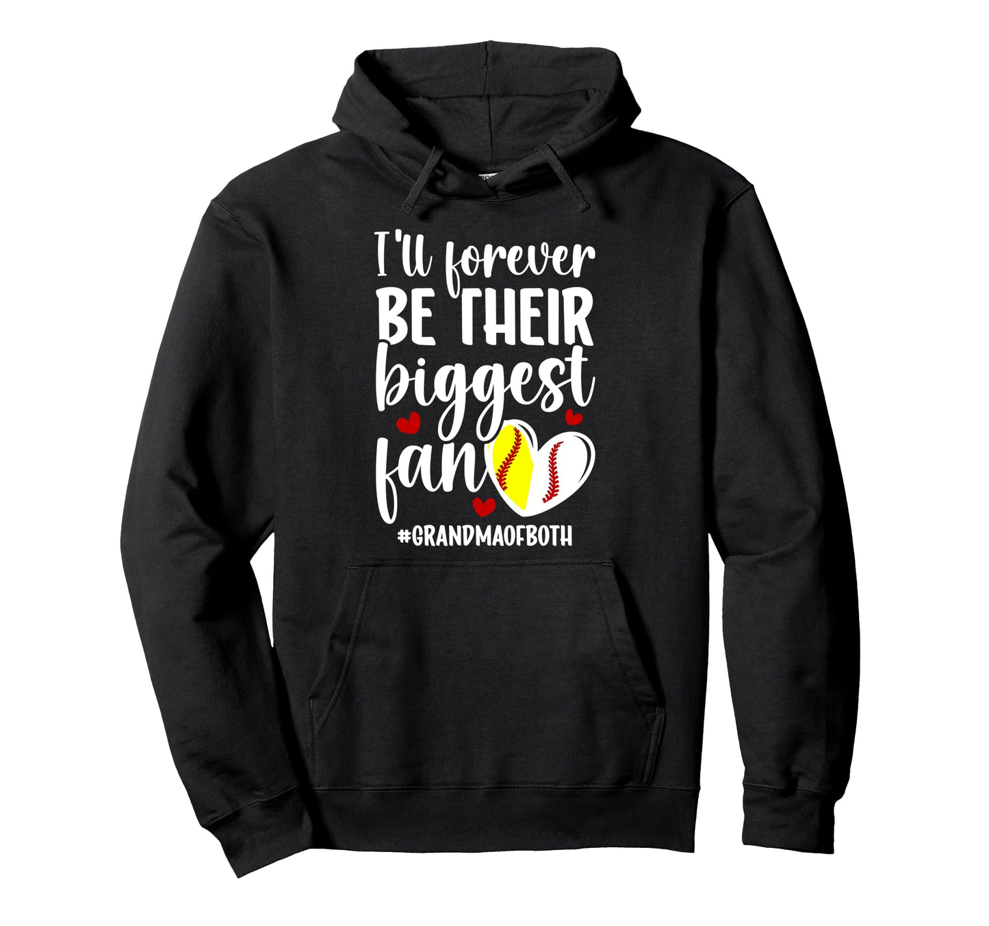 Their Biggest Fan Grandma Both Hoodie - Casual Everyday Wear Unisex - T-Shirt, Sweatshirt, Hoodie
