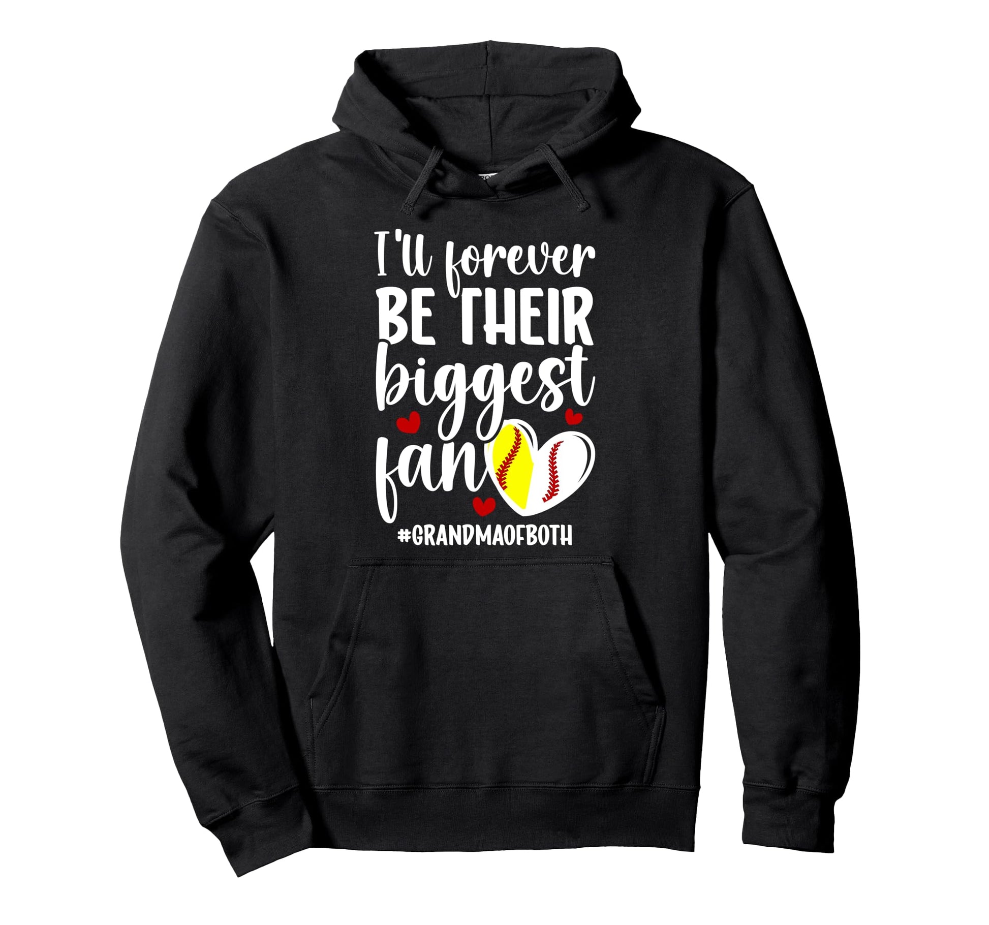 Their Biggest Fan Grandma Both Hoodie - Casual Everyday Wear Unisex - T-Shirt, Sweatshirt, Hoodie