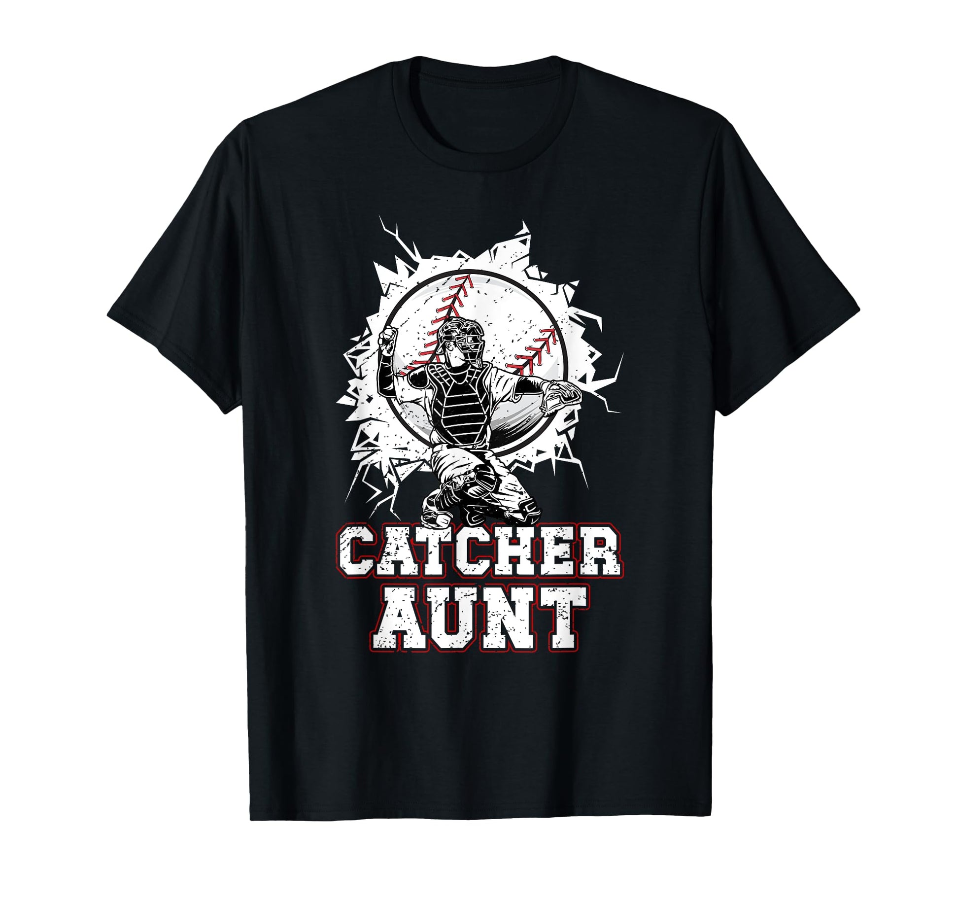Baseball Catcher Aunt Baseball T-Shirt - Aesthetic Graphic for Adults - T-Shirt, Sweatshirt, Hoodie