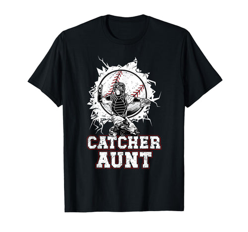 Baseball Catcher Aunt Baseball T-Shirt - Aesthetic Graphic for Adults - T-Shirt, Sweatshirt, Hoodie