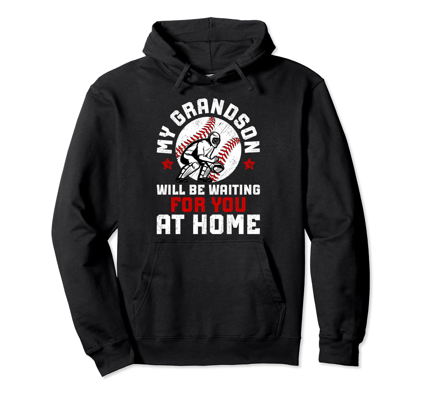Home Baseball Catcher Nana Baseball Hoodie - Custom Art Print Men Women - T-Shirt, Sweatshirt, Hoodie