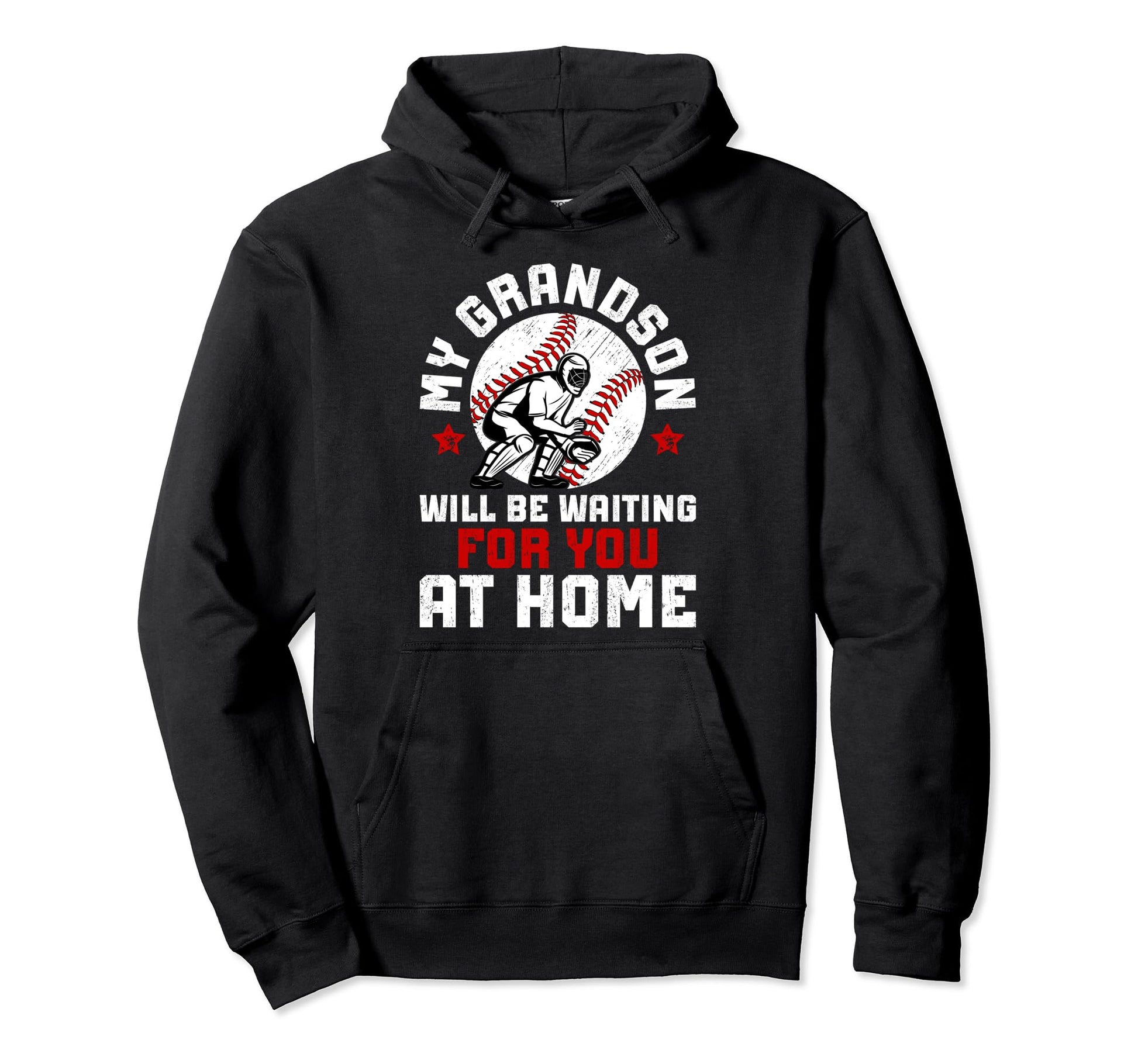 Home Baseball Catcher Nana Baseball Hoodie - Custom Art Print Men Women - T-Shirt, Sweatshirt, Hoodie