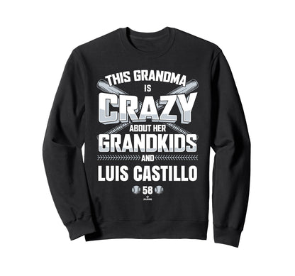 Grandma Crazy Luis Castillo Seattle Sweatshirt - Graphic Print Unisex - T-Shirt, Sweatshirt, Hoodie