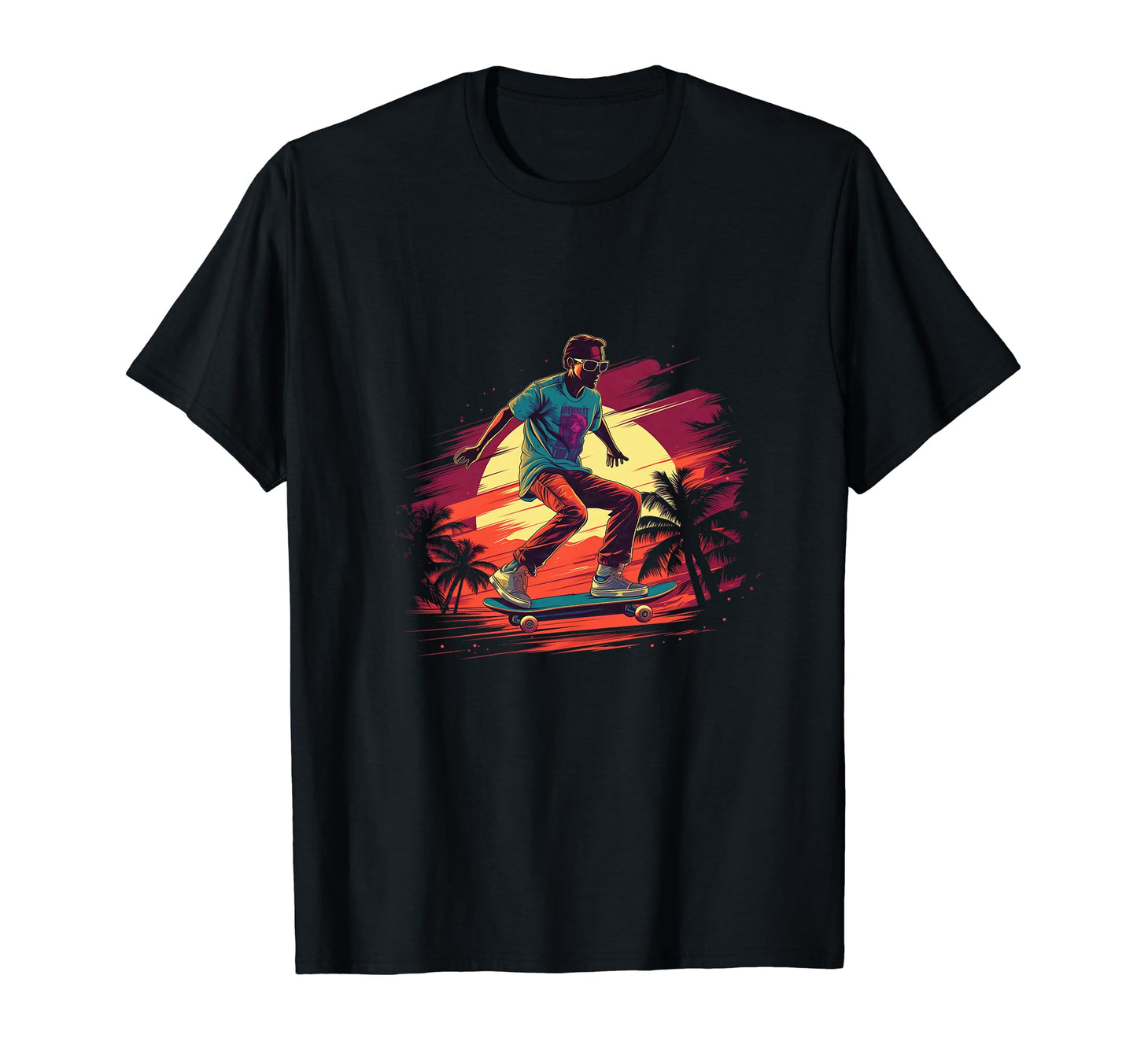 Vaporwave Skateboarding Aesthetic Skaters T-Shirt - Streetwear Style Unisex - T-Shirt, Sweatshirt, Hoodie