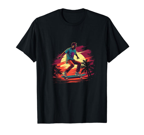 Vaporwave Skateboarding Aesthetic Skaters T-Shirt - Streetwear Style Unisex - T-Shirt, Sweatshirt, Hoodie