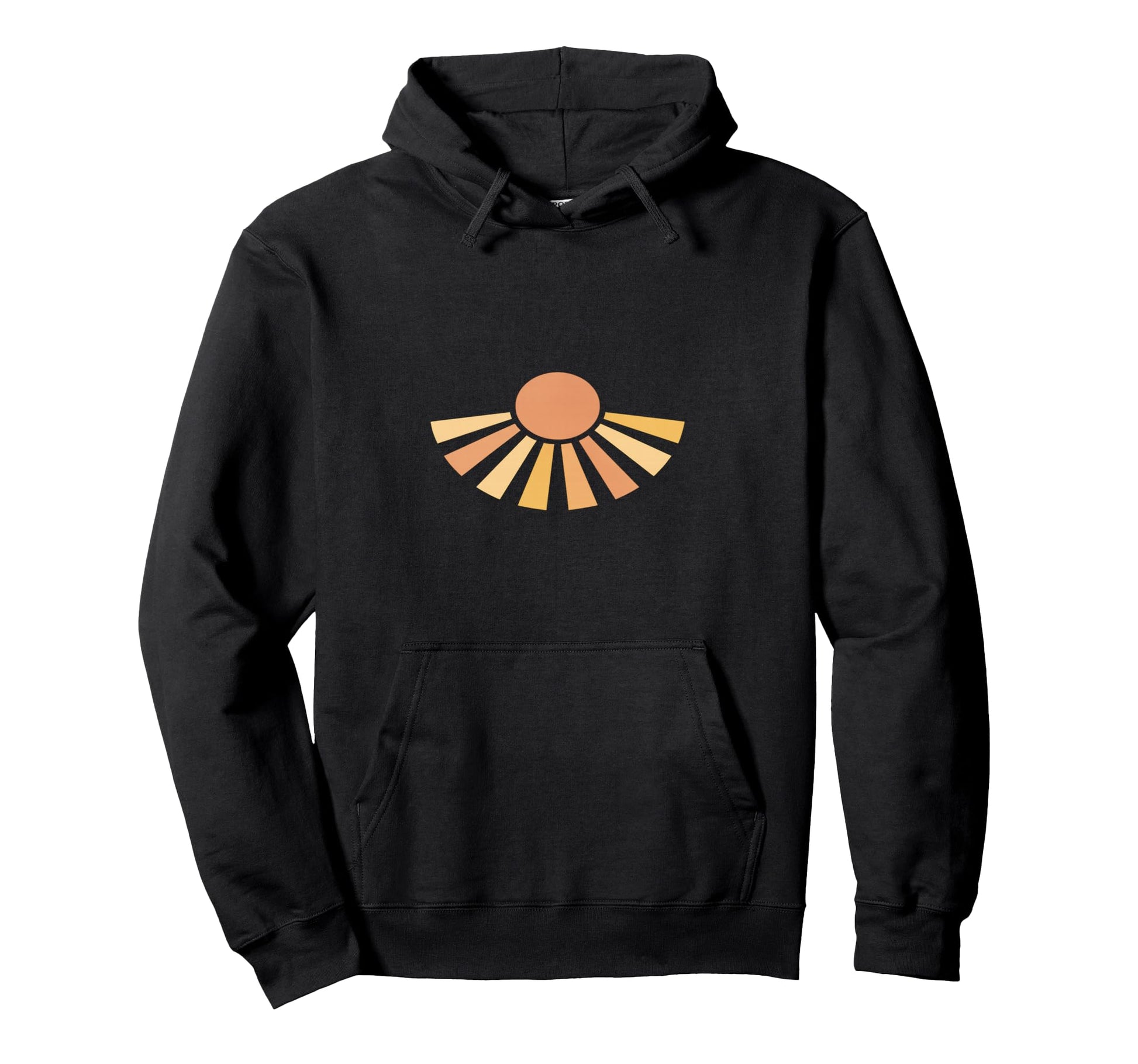Minimal Boho Sunburst Earth Tone Hoodie - Aesthetic Graphic Men Women - T-Shirt, Sweatshirt, Hoodie