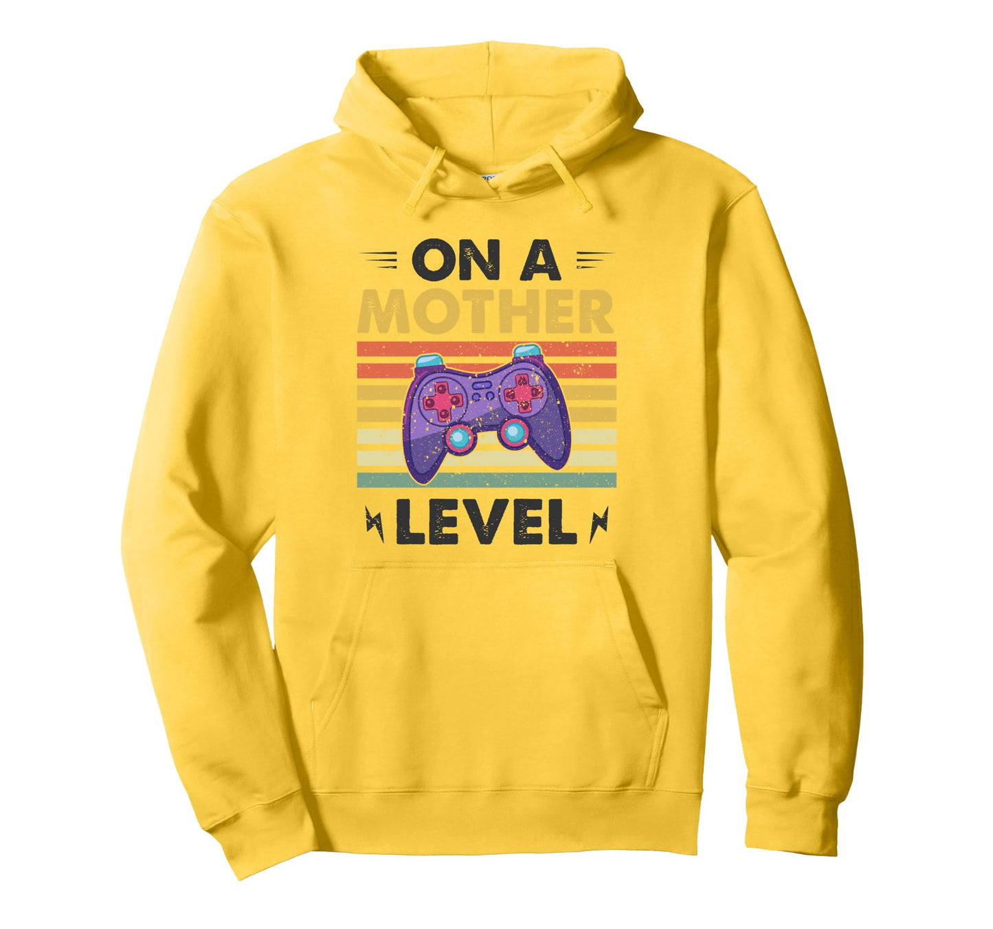 Funny Mothers Day Gamer Mom Mother Level Up Hoodie - Unique Graphic Unisex - T-Shirt, Sweatshirt, Hoodie