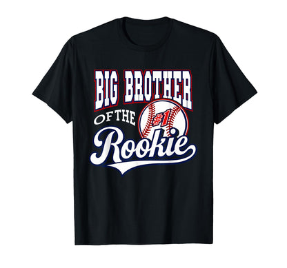 Big Brother Number 1 Rookie Baseball T-Shirt - Trendy Graphic for Adults - T-Shirt, Sweatshirt, Hoodie
