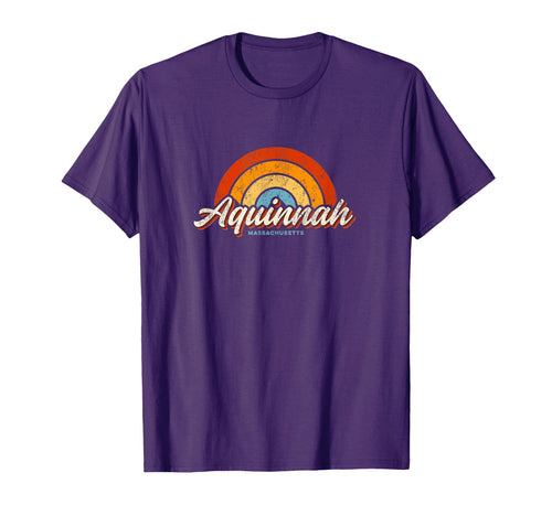 Aquinnah Massachusetts Ma Rainbow T-Shirt - Aesthetic Graphic for Adults - T-Shirt, Sweatshirt, Hoodie