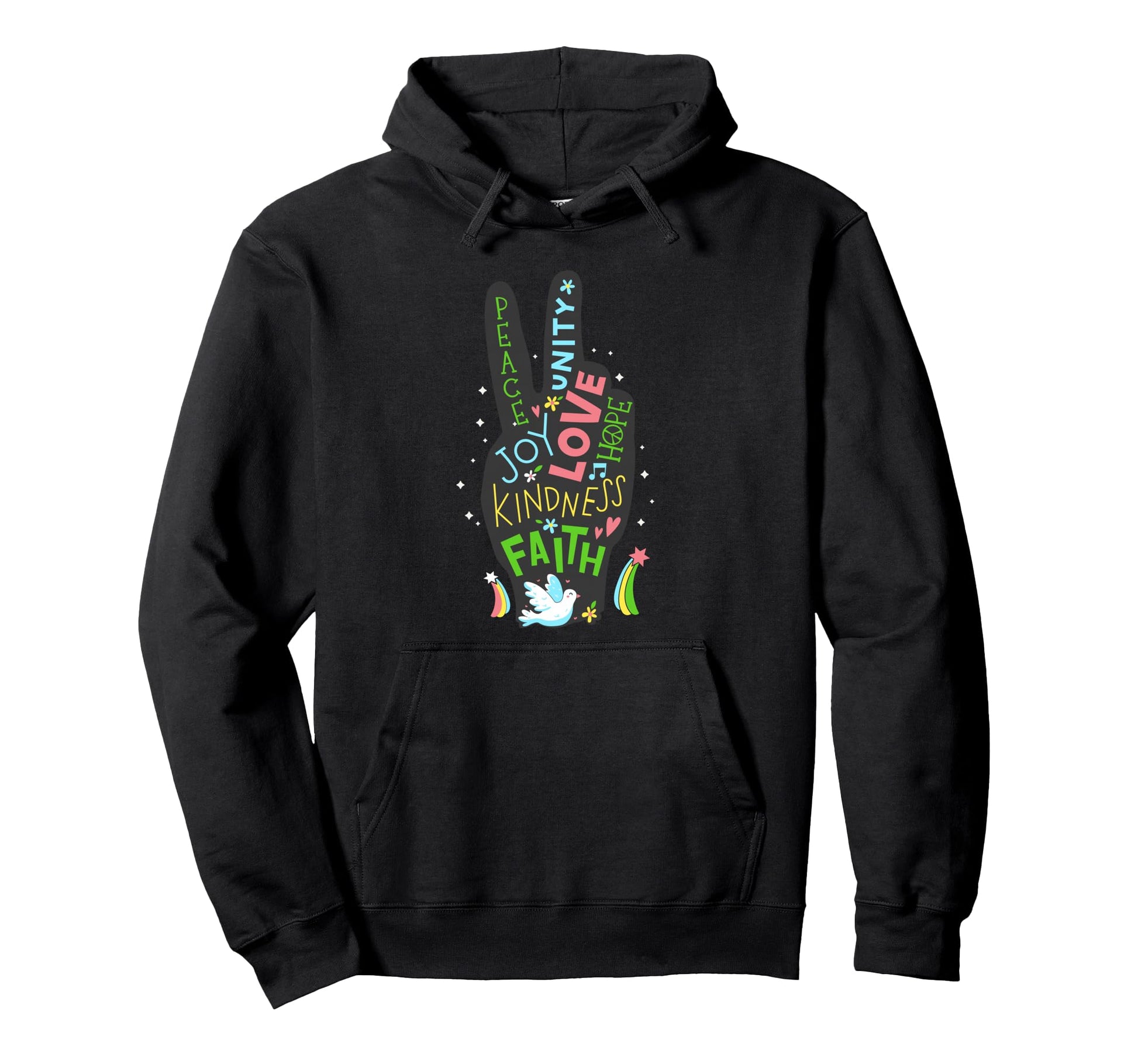 Peace Sign Hippie Symbol 60S 70S Groovy Hoodie - Graphic Print for Adults - T-Shirt, Sweatshirt, Hoodie
