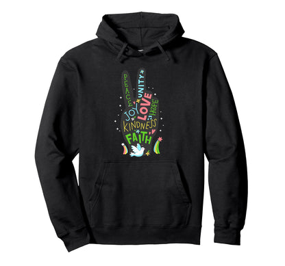 Peace Sign Hippie Symbol 60S 70S Groovy Hoodie - Graphic Print for Adults - T-Shirt, Sweatshirt, Hoodie