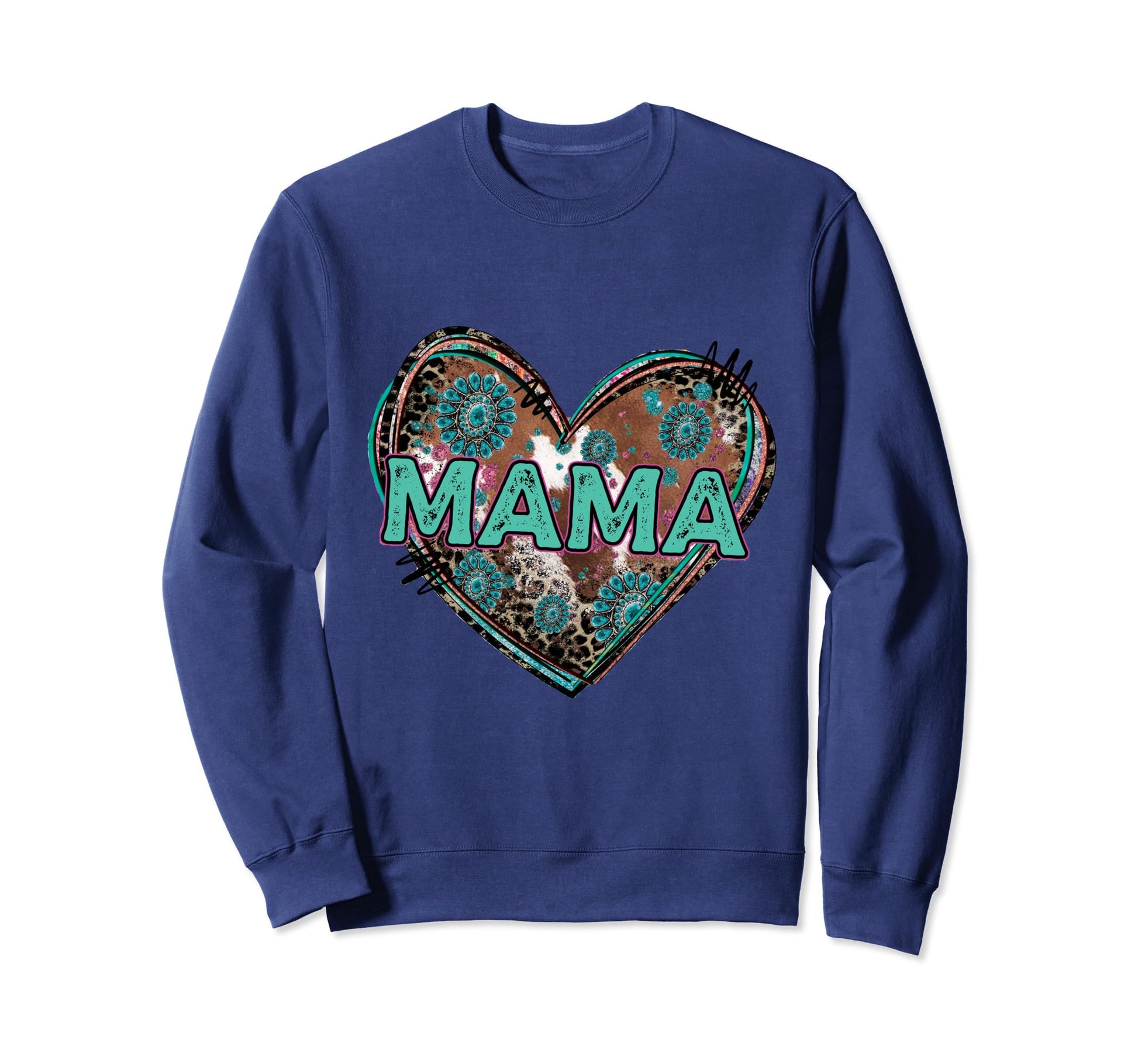 Mama Heart Boho Valentine Sweatshirt - Streetwear Style Unisex - T-Shirt, Sweatshirt, Hoodie