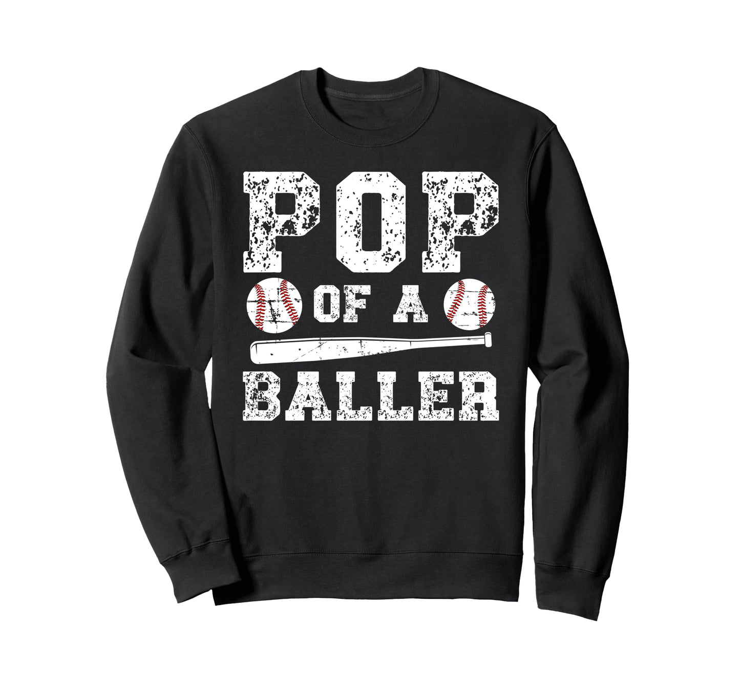 Pop Baller Baseball Pop Baseball Sweatshirt - Fun Novelty Design Men Women - T-Shirt, Sweatshirt, Hoodie