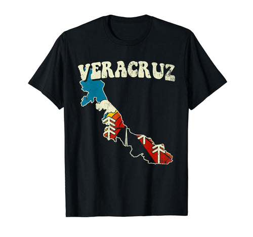 Veracruz Mexico Mexican State Rainbow T-Shirt - Fun Novelty Design Unisex - T-Shirt, Sweatshirt, Hoodie