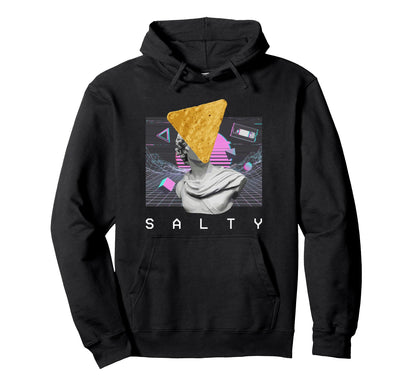 Salty Vaporwave Aesthetic Statue Hoodie - Aesthetic Graphic Unisex - T-Shirt, Sweatshirt, Hoodie