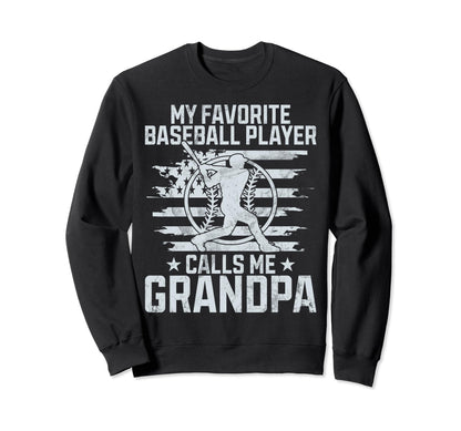 My Favorite Baseball Player Calls Sweatshirt - Minimalist Print Men Women - T-Shirt, Sweatshirt, Hoodie