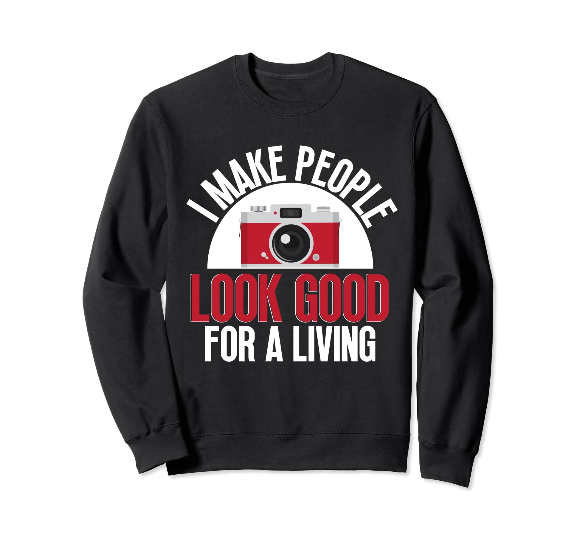 Photo Camera Photographer Flash Sweatshirt - Custom Art Print Unisex - T-Shirt, Sweatshirt, Hoodie