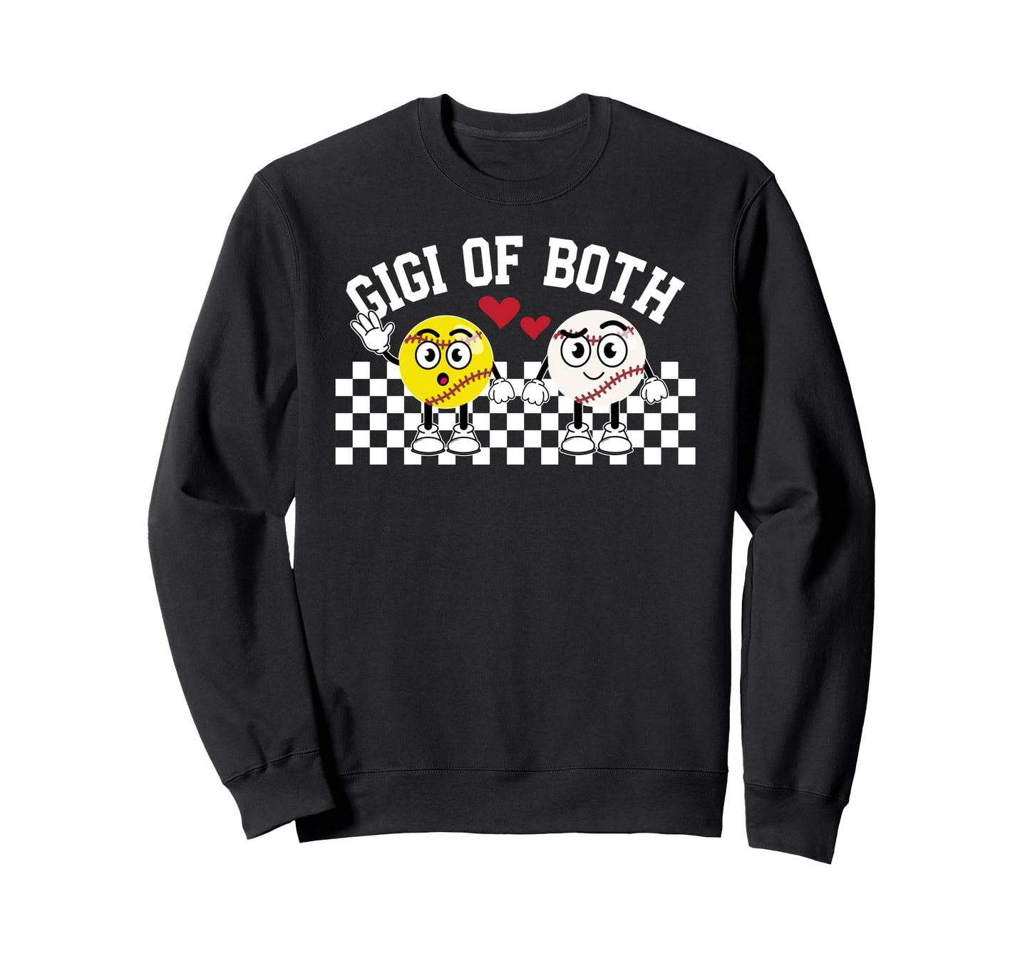 Gigi Both Proud Softball Baseball Sweatshirt - Minimalist Print Men Women - T-Shirt, Sweatshirt, Hoodie