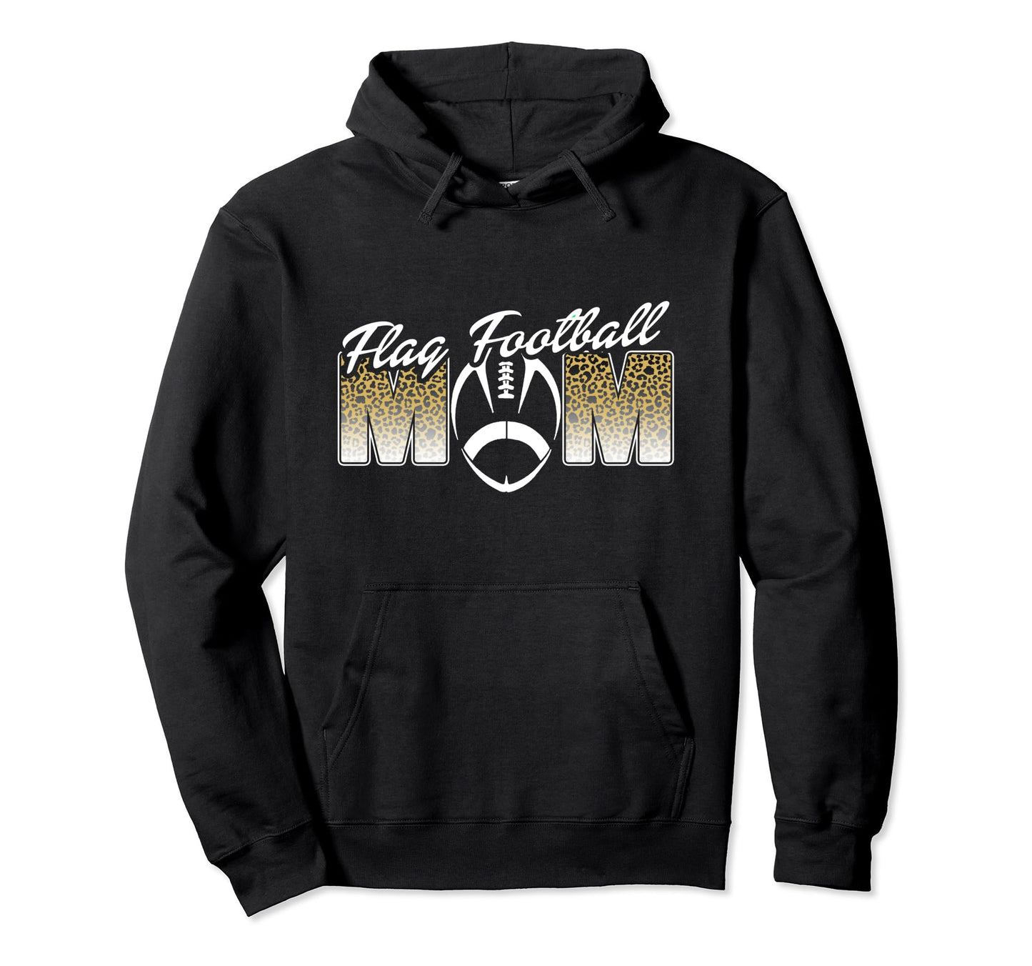 Flag Football Mom Sideline Day Game Hoodie - Unique Graphic Unisex - T-Shirt, Sweatshirt, Hoodie