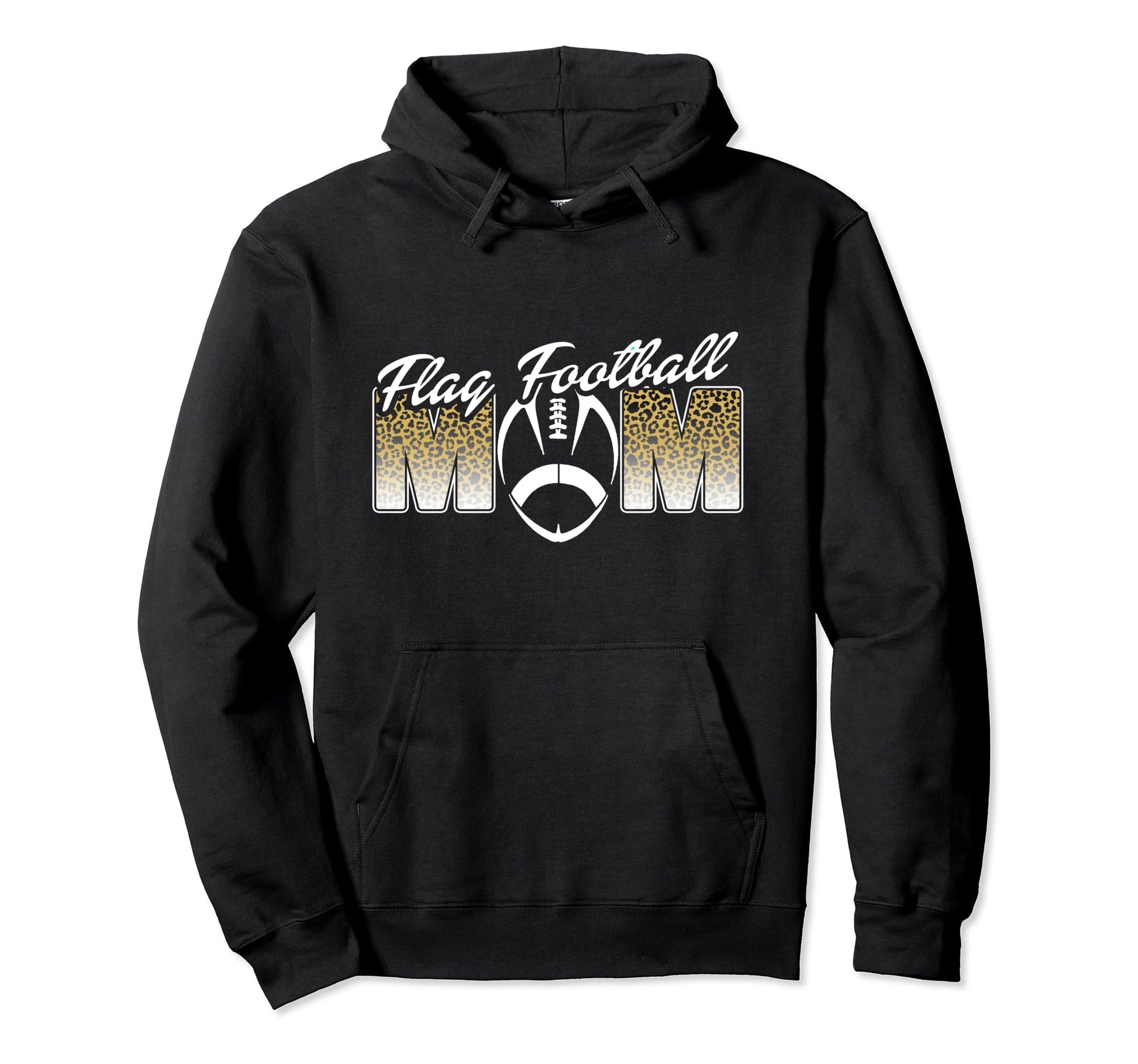 Flag Football Mom Sideline Day Game Hoodie - Unique Graphic Unisex - T-Shirt, Sweatshirt, Hoodie