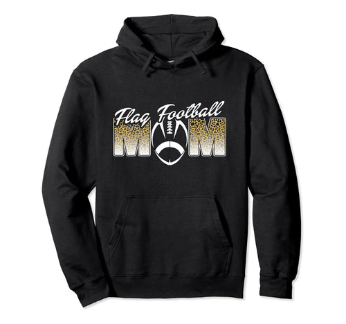 Flag Football Mom Sideline Day Game Hoodie - Unique Graphic Unisex - T-Shirt, Sweatshirt, Hoodie