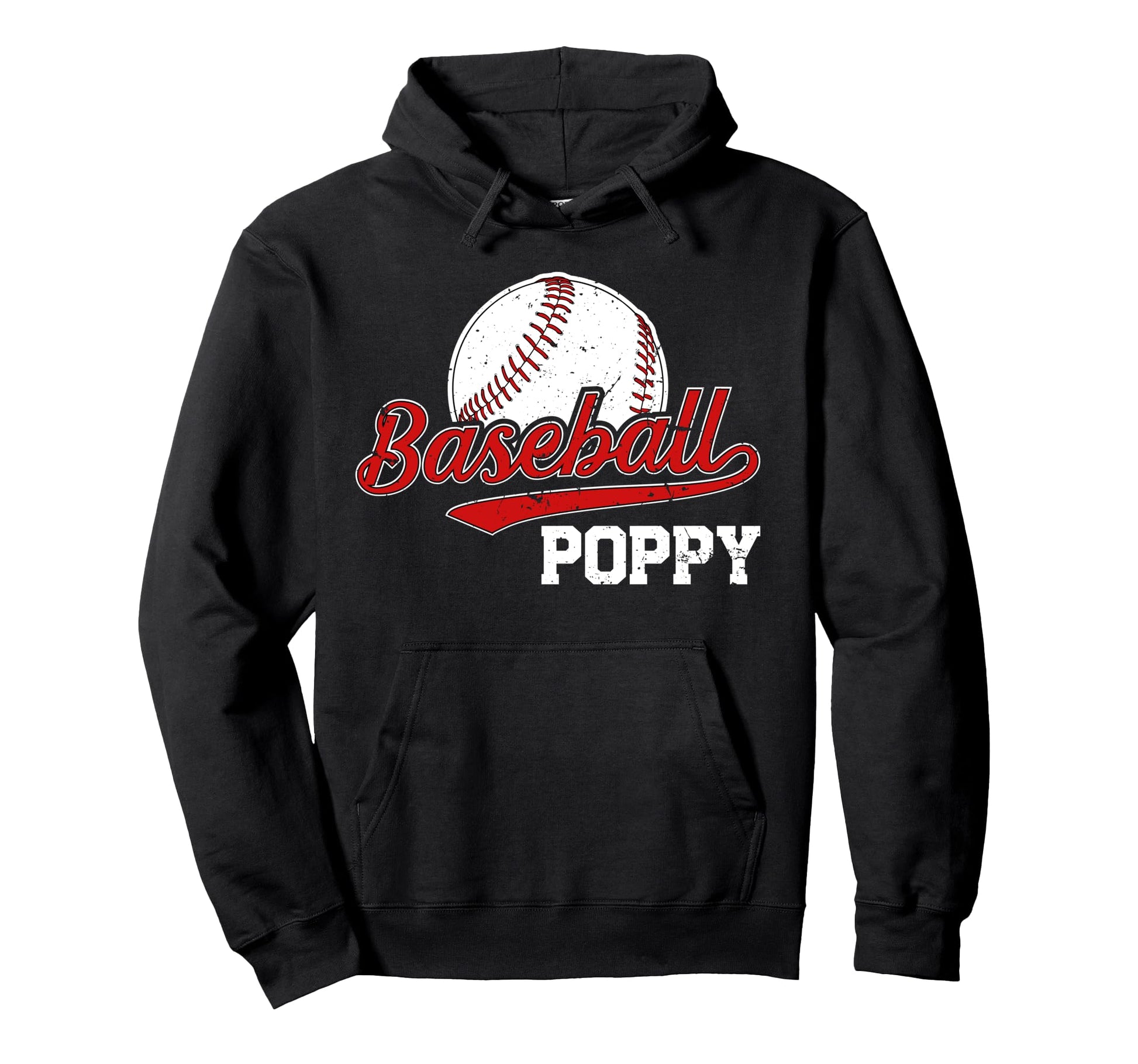 Baseball Poppy Grandpa Poppy Baseball Hoodie - Unique Graphic Unisex - T-Shirt, Sweatshirt, Hoodie