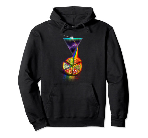 Prism Pizza Hoodie - Aesthetic Graphic Men Women - T-Shirt, Sweatshirt, Hoodie