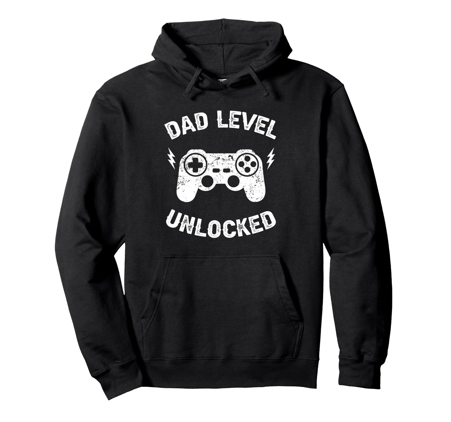 Dad Level Unlocked Gaming Controller Hoodie - Aesthetic Graphic for Adults - T-Shirt, Sweatshirt, Hoodie