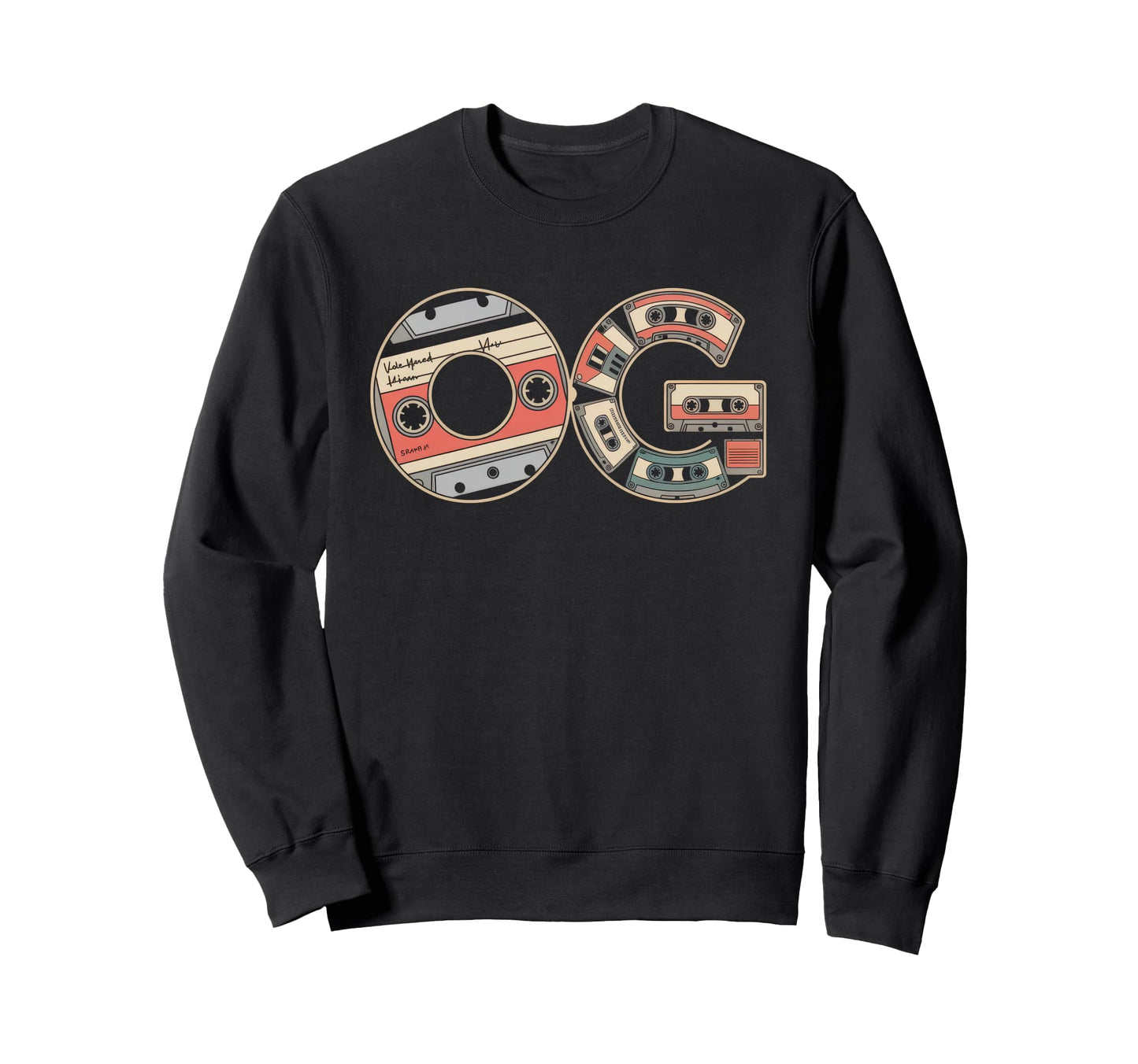 Old School Og Hip Hop Vinyl Cds Sweatshirt - Novelty Apparel Men Women - T-Shirt, Sweatshirt, Hoodie