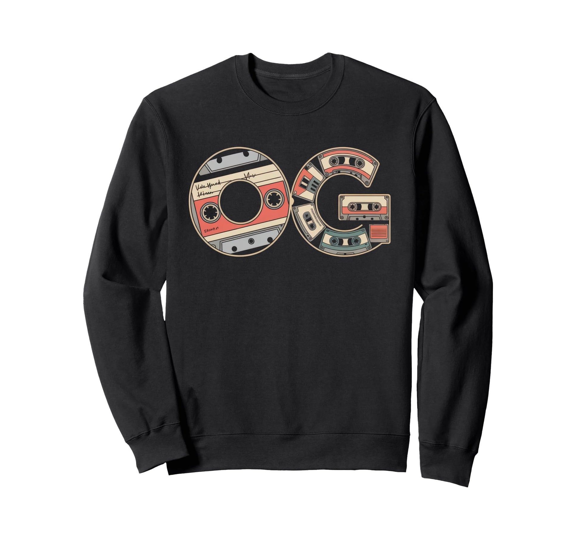 Old School Og Hip Hop Vinyl Cds Sweatshirt - Novelty Apparel Men Women - T-Shirt, Sweatshirt, Hoodie