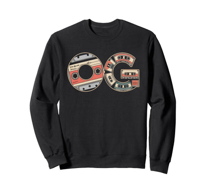 Old School Og Hip Hop Vinyl Cds Sweatshirt - Novelty Apparel Men Women - T-Shirt, Sweatshirt, Hoodie