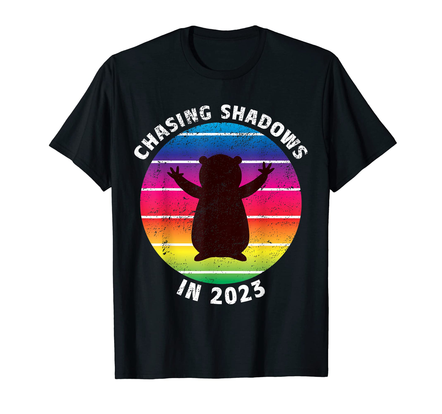 Groundhog Day 2023 Funny Rainbow T-Shirt - Novelty Apparel for Adults - T-Shirt, Sweatshirt, Hoodie