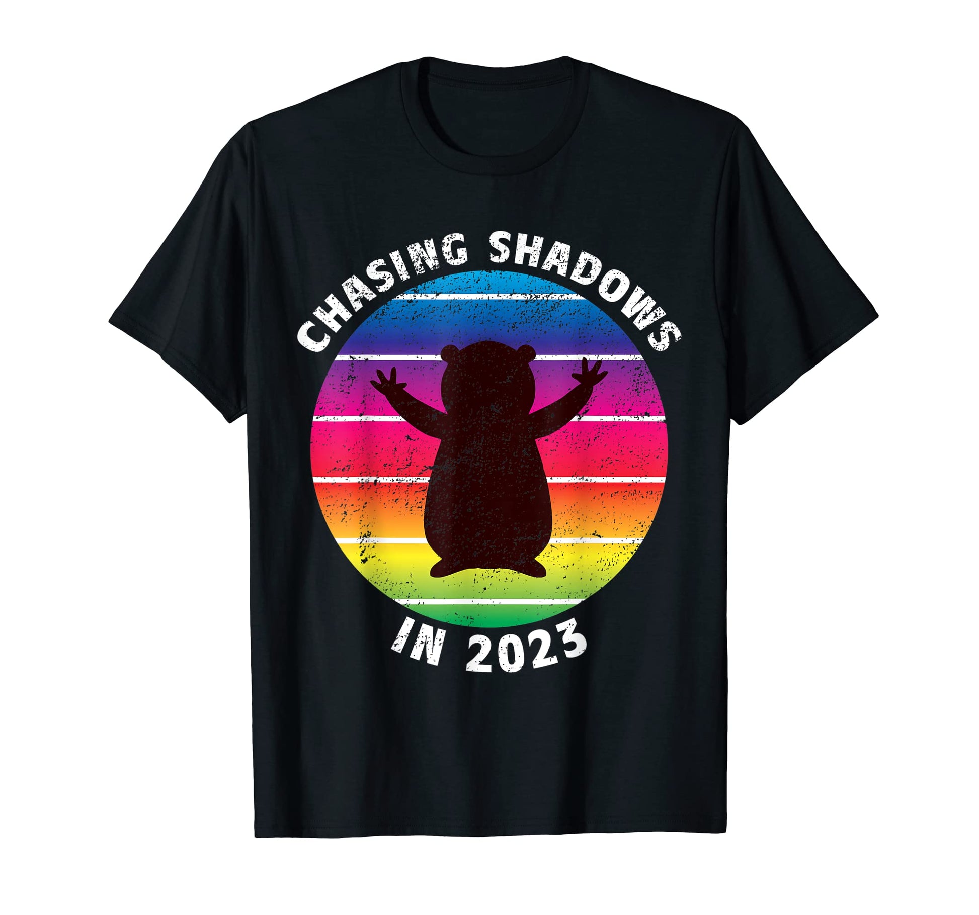 Groundhog Day 2023 Funny Rainbow T-Shirt - Novelty Apparel for Adults - T-Shirt, Sweatshirt, Hoodie