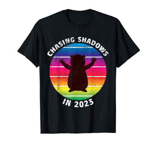 Groundhog Day 2023 Funny Rainbow T-Shirt - Novelty Apparel for Adults - T-Shirt, Sweatshirt, Hoodie